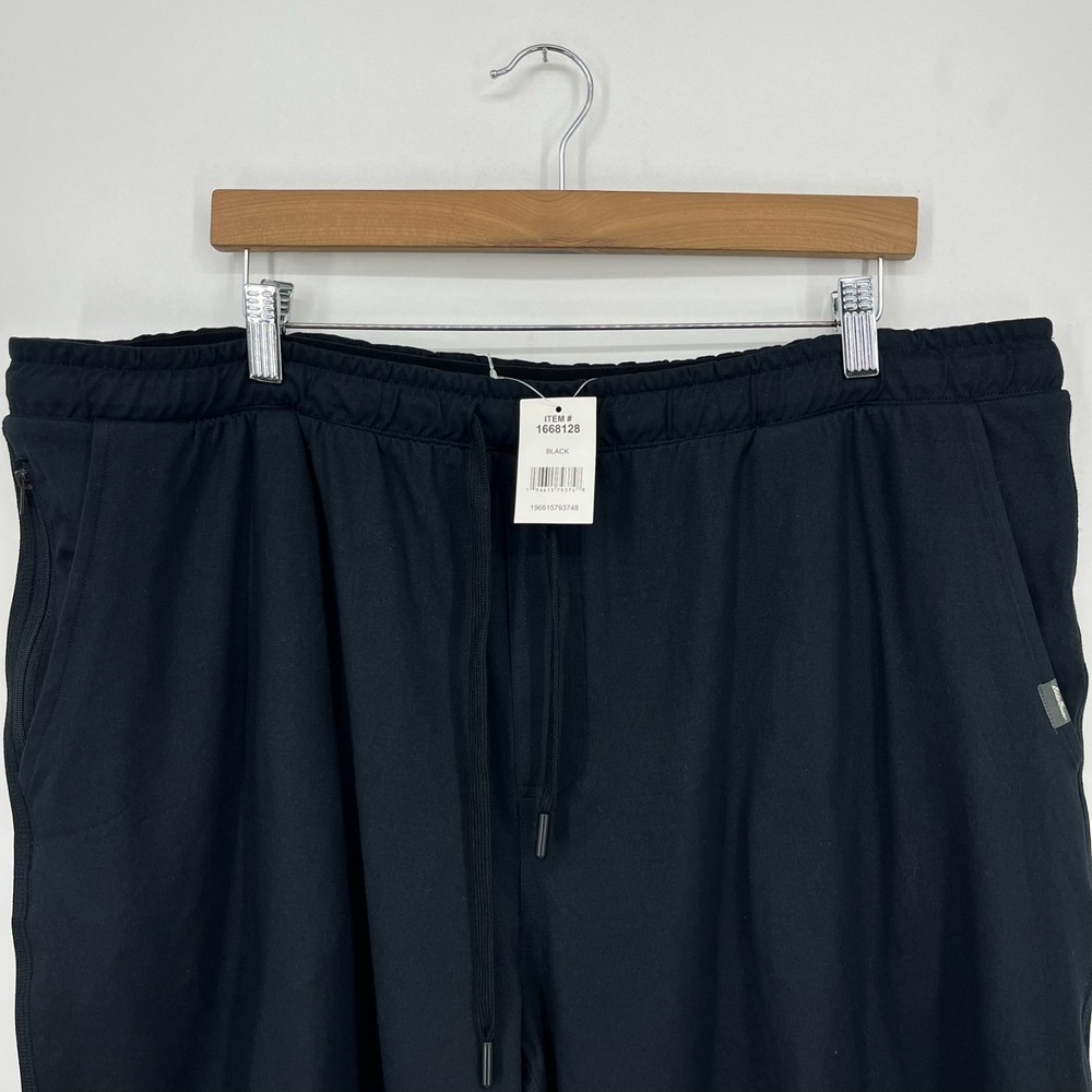 Eddie Bauer Sweat Shorts Men's Size‎ 2XL Black Lounge Drawstring New NWT - Picture 2 of 11